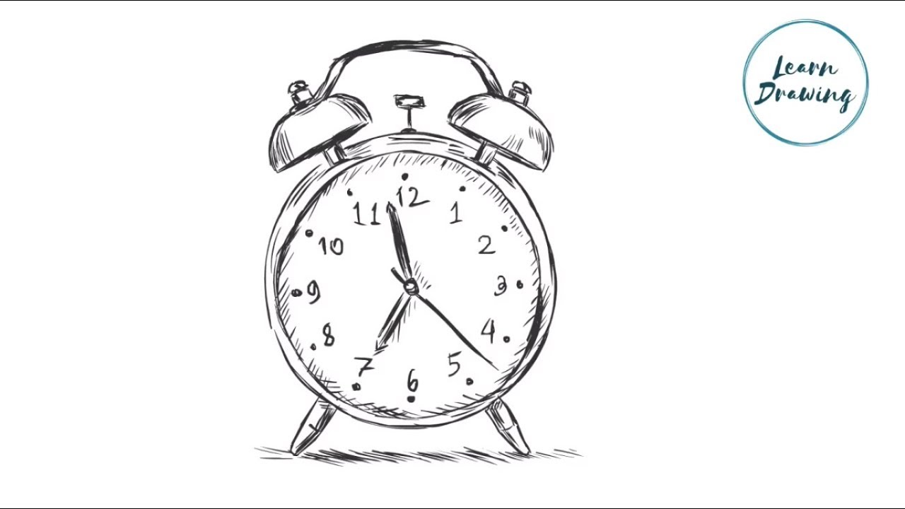 Alarm Clock Drawing At Paintingvalley Explore Collection Of Alarm