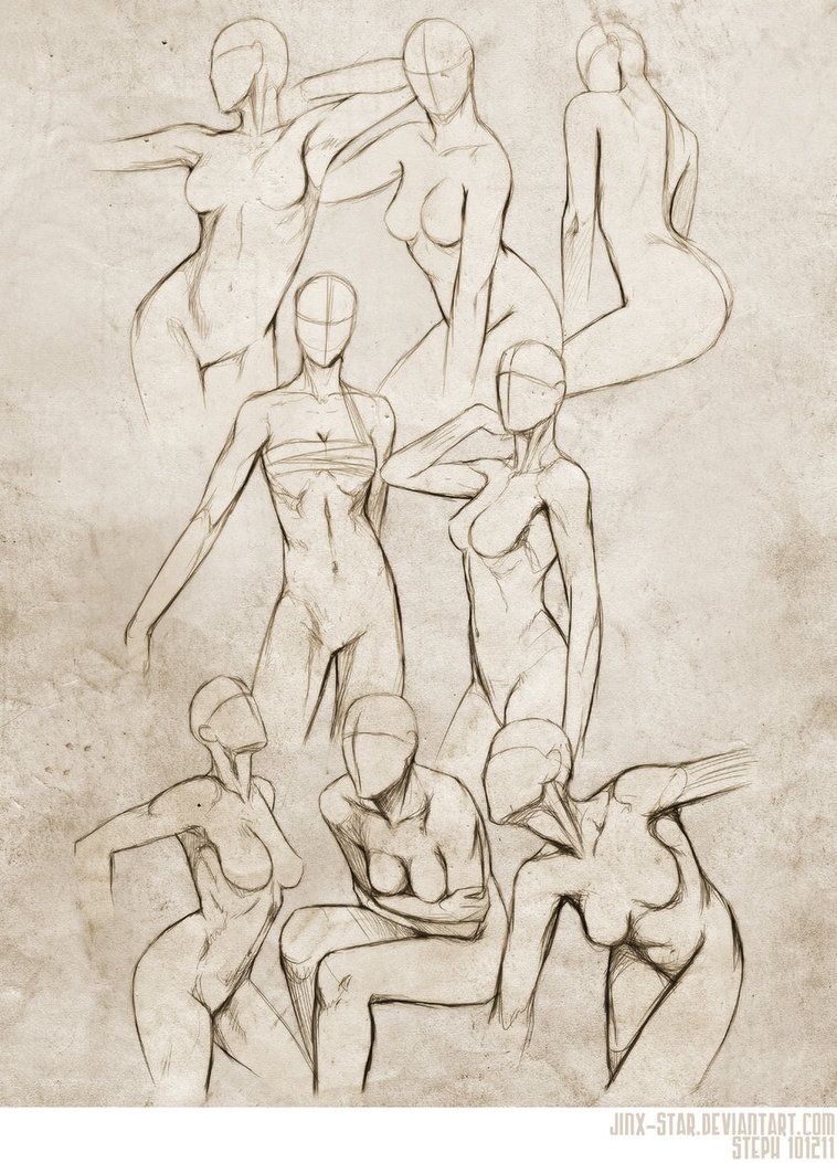 Women Pose Nude For Drawing