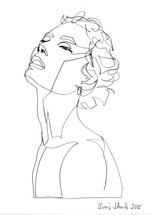 Continuous Line Drawing Face At PaintingValley Explore Collection