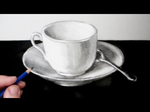 Cup And Saucer Drawing At Paintingvalley Explore Collection Of