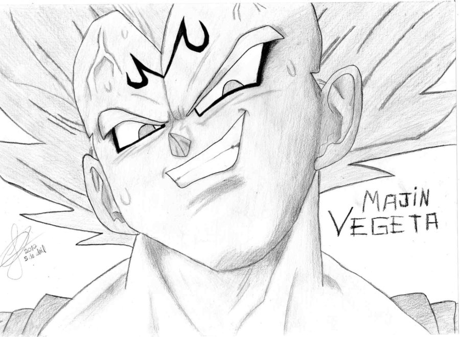 Dragon Ball Z Vegeta Drawing At PaintingValley Explore Collection