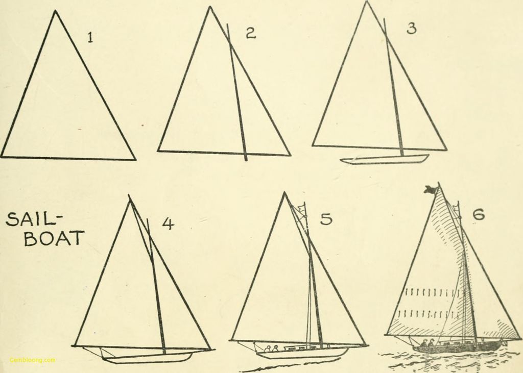 Easy Sailboat Drawing At Paintingvalley Explore Collection Of