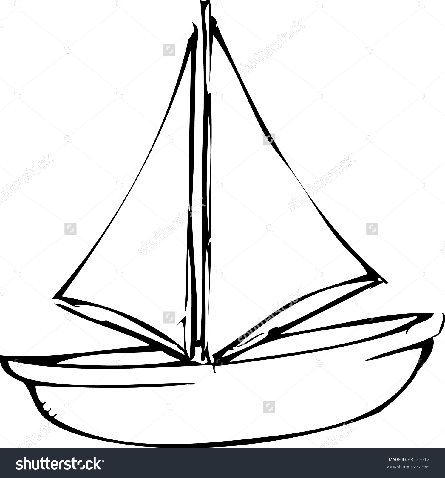 Easy Sailboat Drawing At Paintingvalley Explore Collection Of