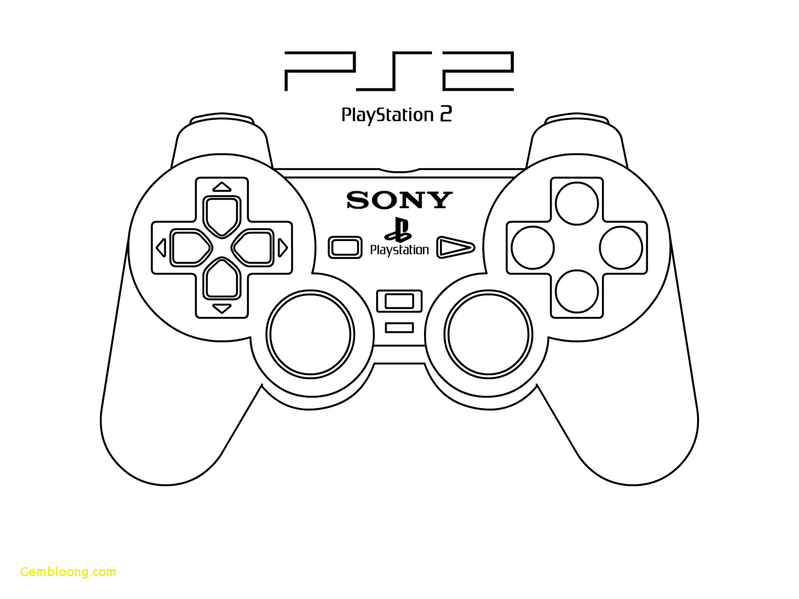 Playstation Controller Drawing At PaintingValley Explore