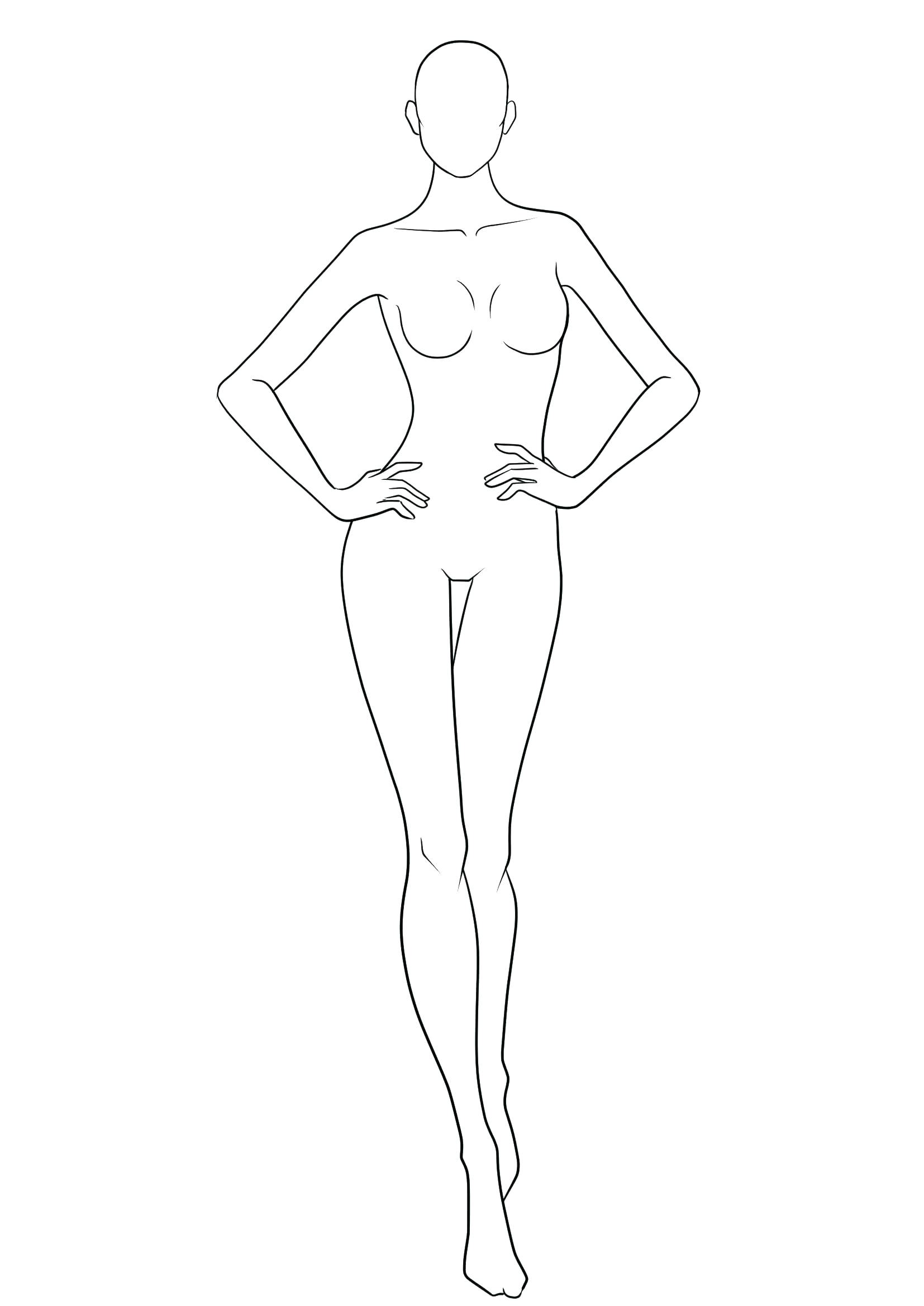 Art border female figure justin nude