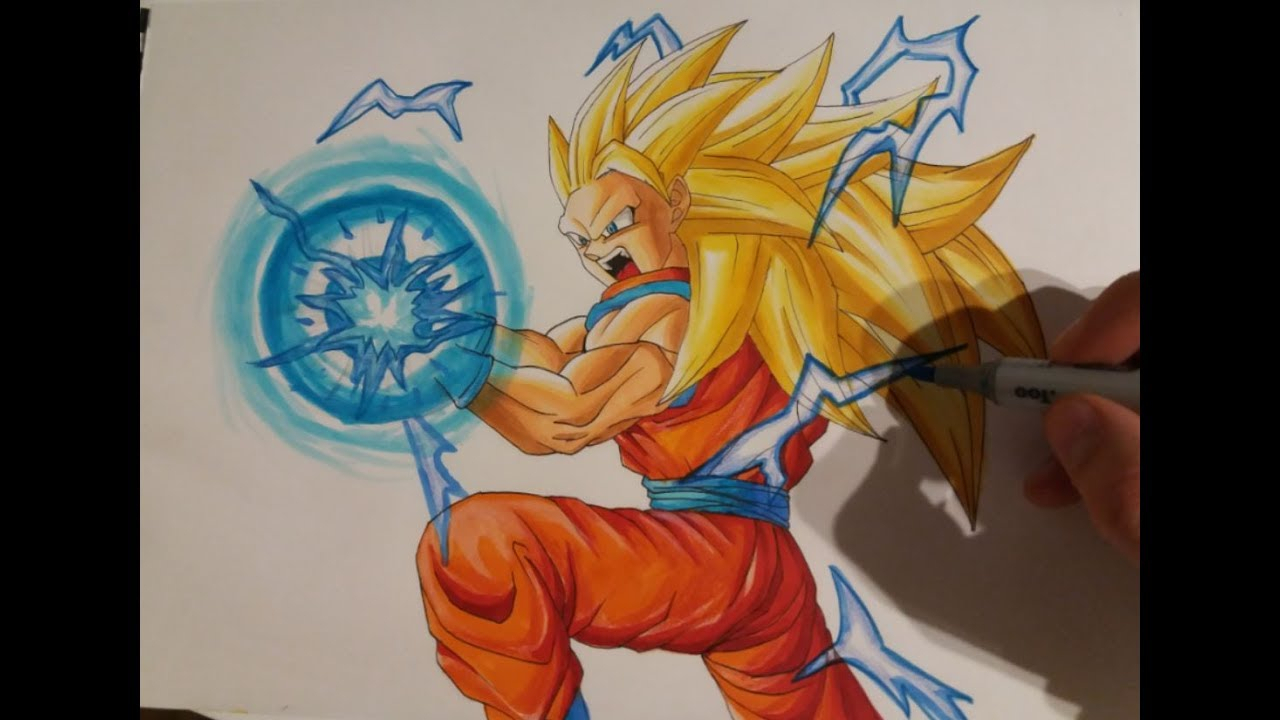 Goku Ssj Drawing At Paintingvalley Explore Collection Of Goku Ssj