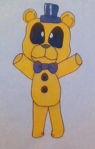 Golden Freddy Drawing At Paintingvalley Explore Collection Of