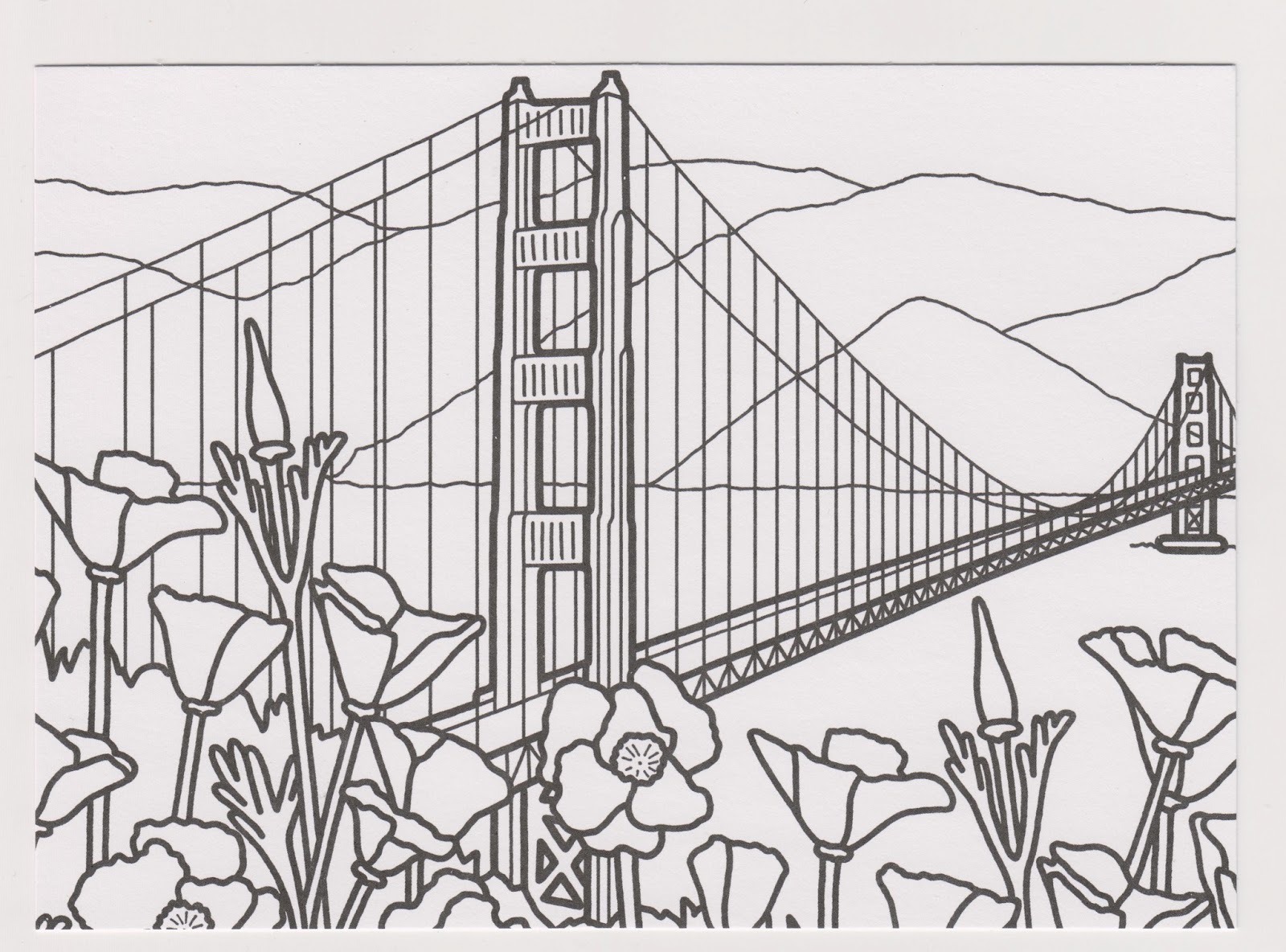 Golden Gate Bridge Drawing Step By Step At Paintingvalley Explore