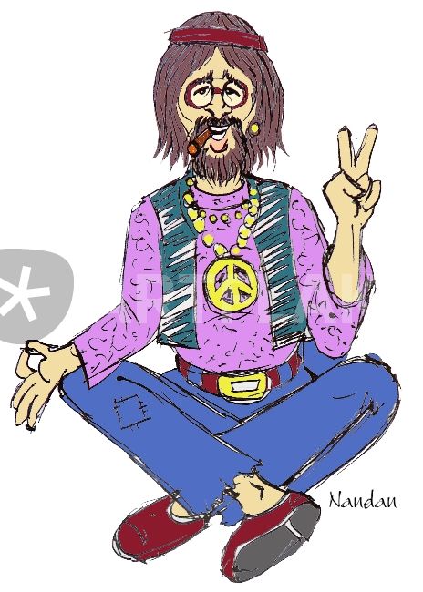 Hippie Drawings At PaintingValley Explore Collection Of Hippie