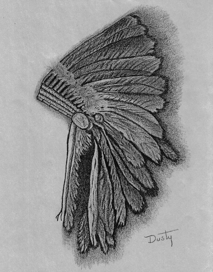 Indian Headdress Drawing At Paintingvalley Explore Collection Of