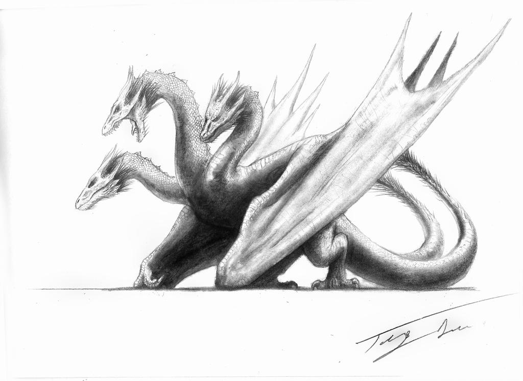 King Ghidorah Drawing At Paintingvalley Explore Collection Of