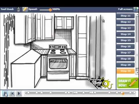 Kitchen Drawing Easy At PaintingValley Explore Collection Of