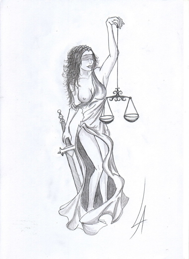 Lady Justice Drawing At Paintingvalley Explore Collection Of Lady