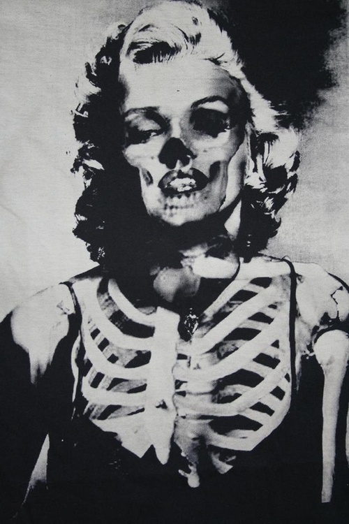 Marilyn Monroe Skull Drawing At Paintingvalley Explore Collection