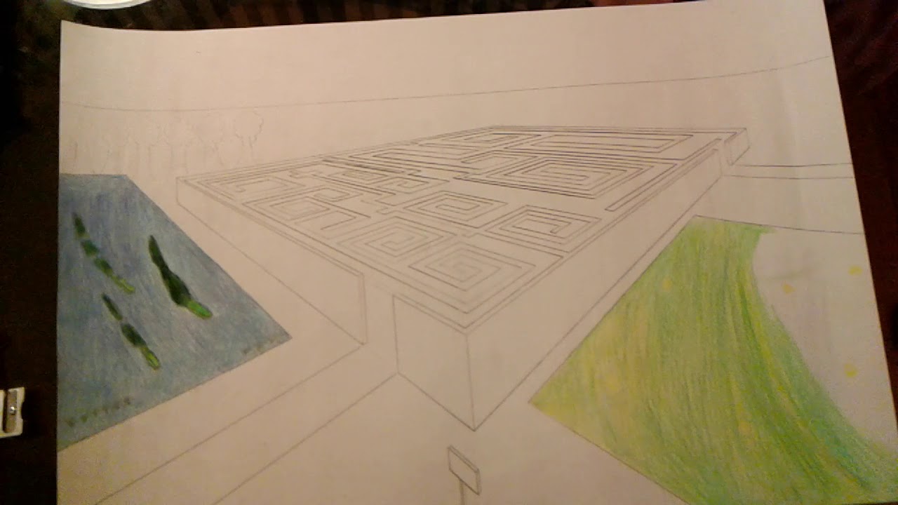 Maze Drawing Based On Two Point Perspective At PaintingValley