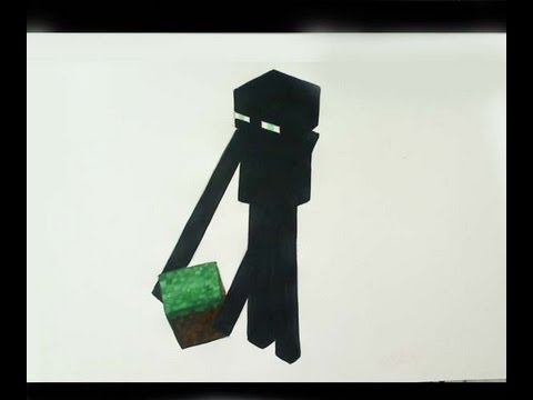 Minecraft Enderman Drawing At Paintingvalley Explore Collection