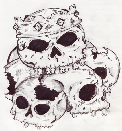 Pile Of Skulls Drawing At PaintingValley Explore Collection Of