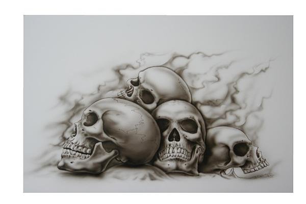 Pile Of Skulls Drawing At PaintingValley Explore Collection Of