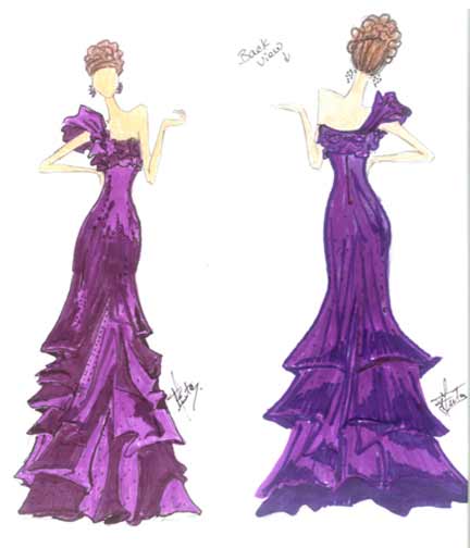 Prom Dress Drawing At Paintingvalley Explore Collection Of Prom