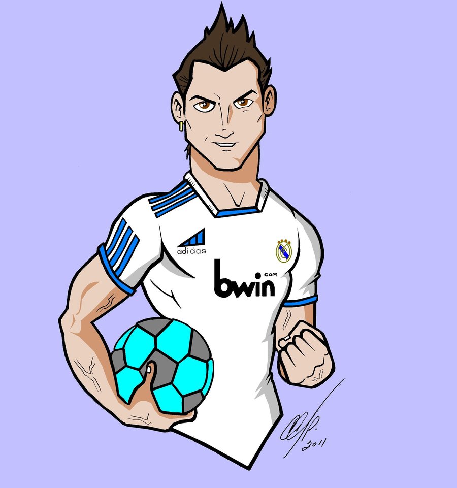 Ronaldo Cartoon Drawing At Paintingvalley Explore Collection Of