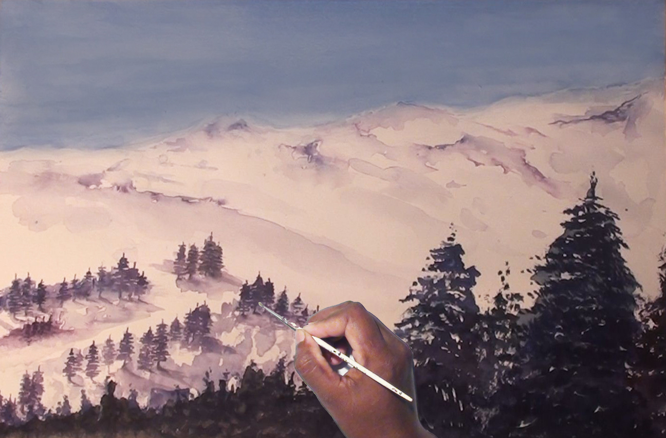 Snowy Mountain Drawing At Paintingvalley Explore Collection Of