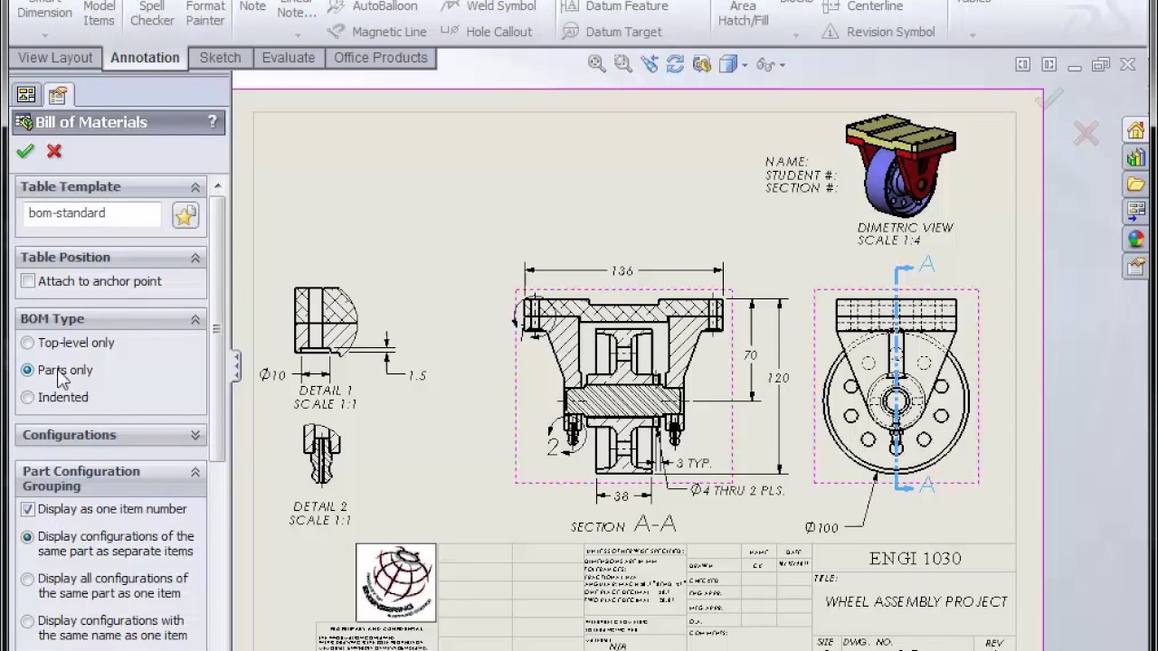 Solidworks Assembly Drawing Exploded View At PaintingValley