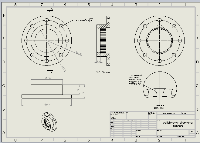 Solidworks Engineering Drawing At Paintingvalley Explore