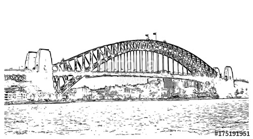 Sydney Harbour Bridge Drawing At PaintingValley Explore