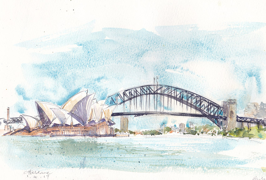 Sydney Harbour Bridge Drawing At PaintingValley Explore