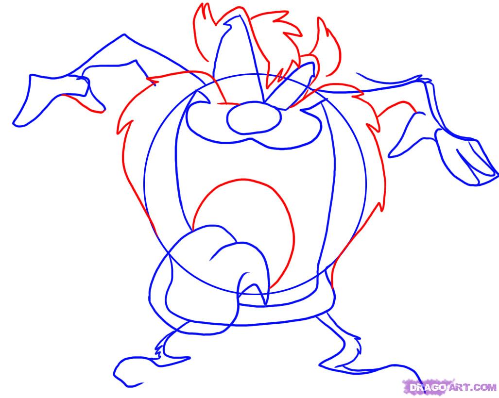 Tasmanian Devil Cartoon Drawing At PaintingValley Explore