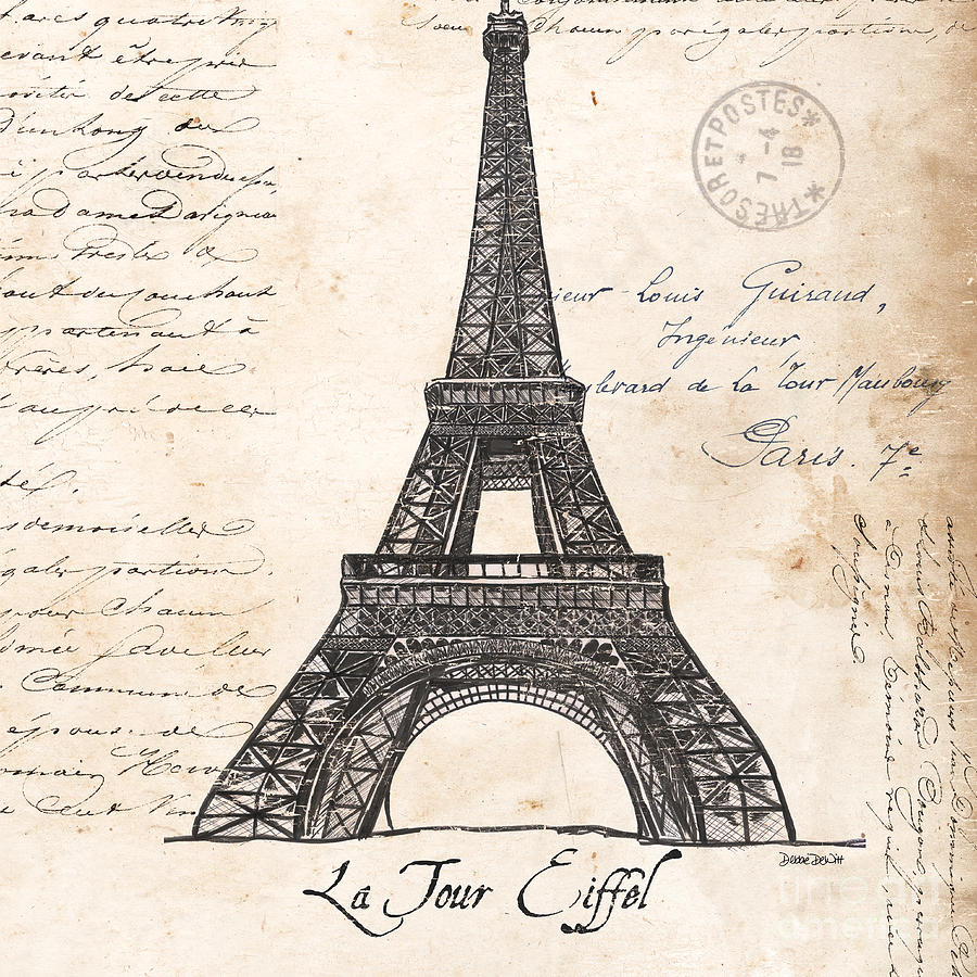 Tour Eiffel Drawing At Paintingvalley Explore Collection Of Tour