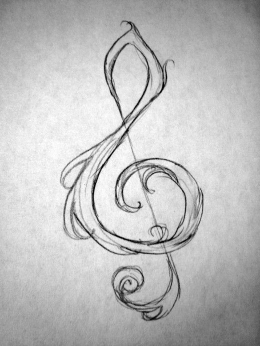 Treble Clef Drawing At PaintingValley Explore Collection Of