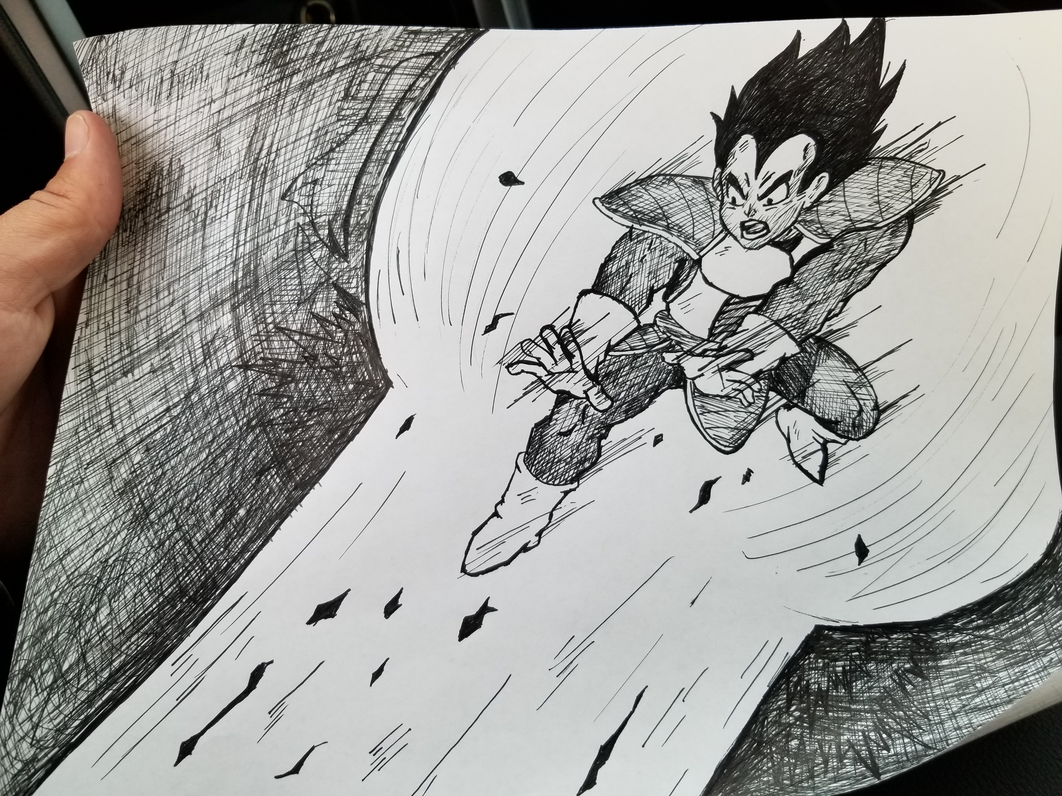 Vegeta Drawing At Paintingvalley Explore Collection Of Vegeta Drawing