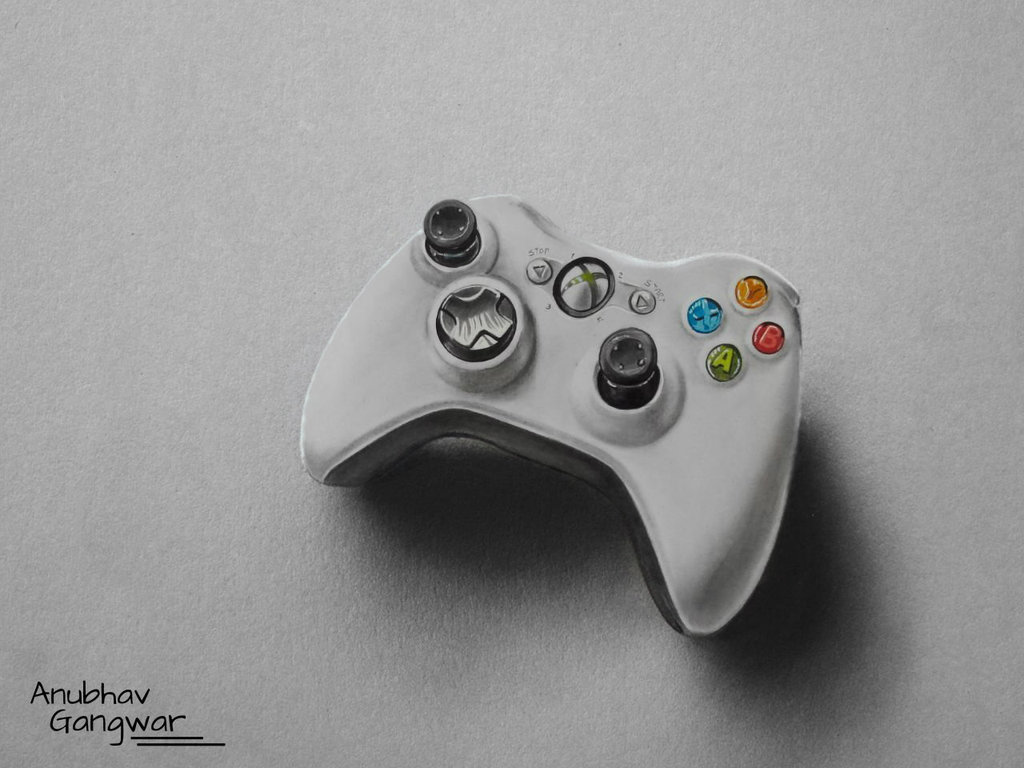 Xbox One Controller Drawing At Paintingvalley Explore Collection