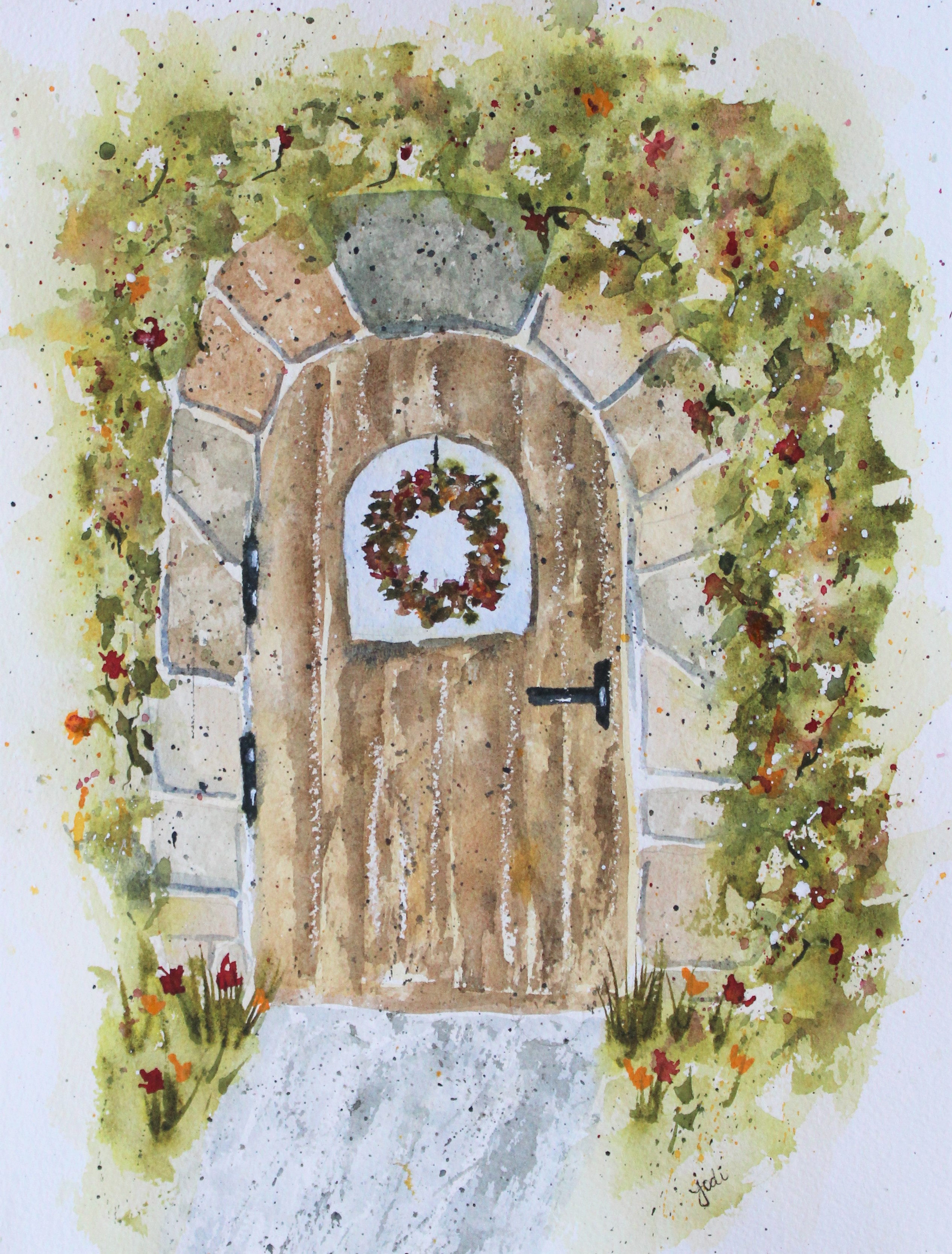 Door Watercolor At Paintingvalley Explore Collection Of Door