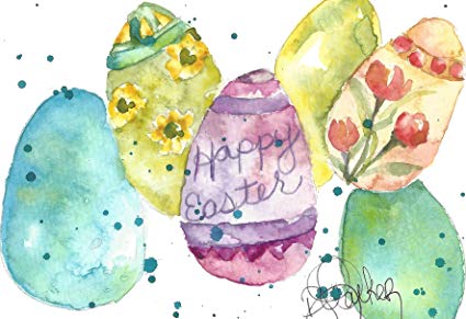 Watercolor Easter Cards At PaintingValley Explore Collection Of