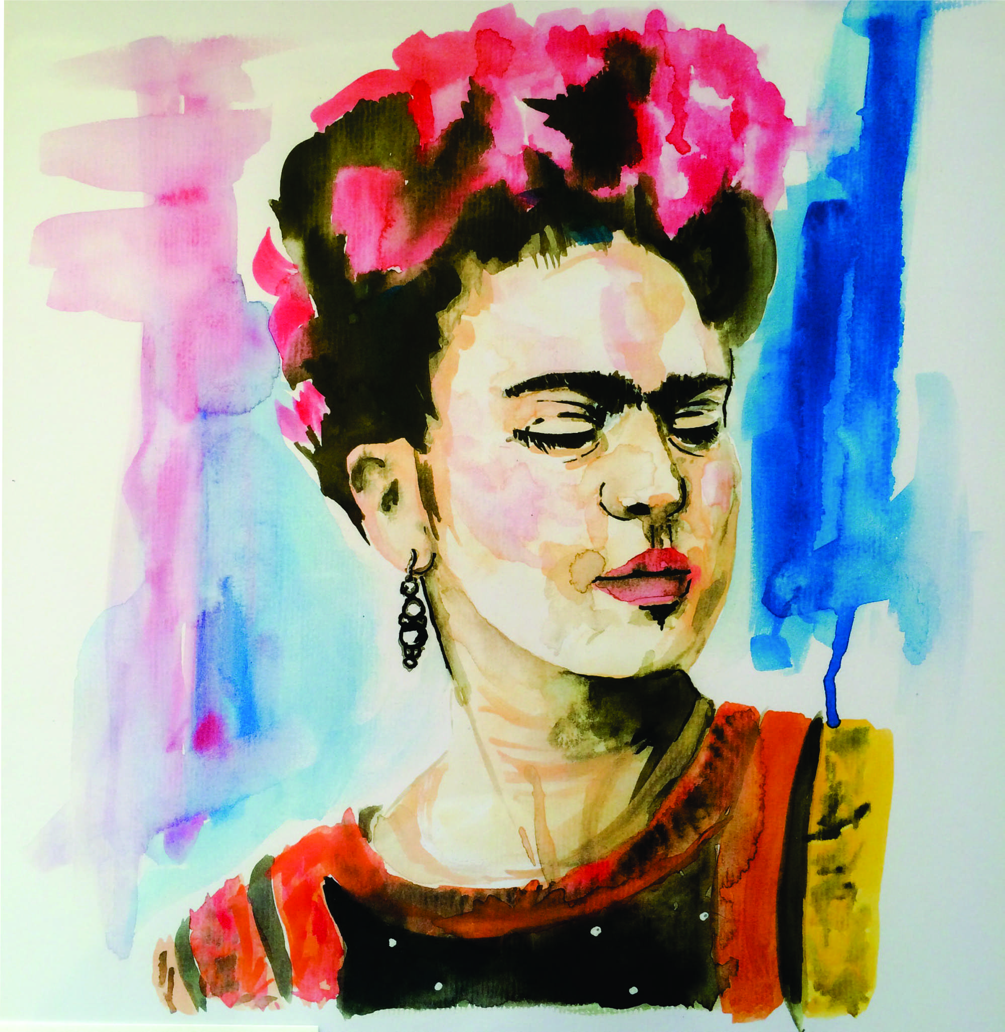 Frida Kahlo Watercolor At PaintingValley Explore Collection Of