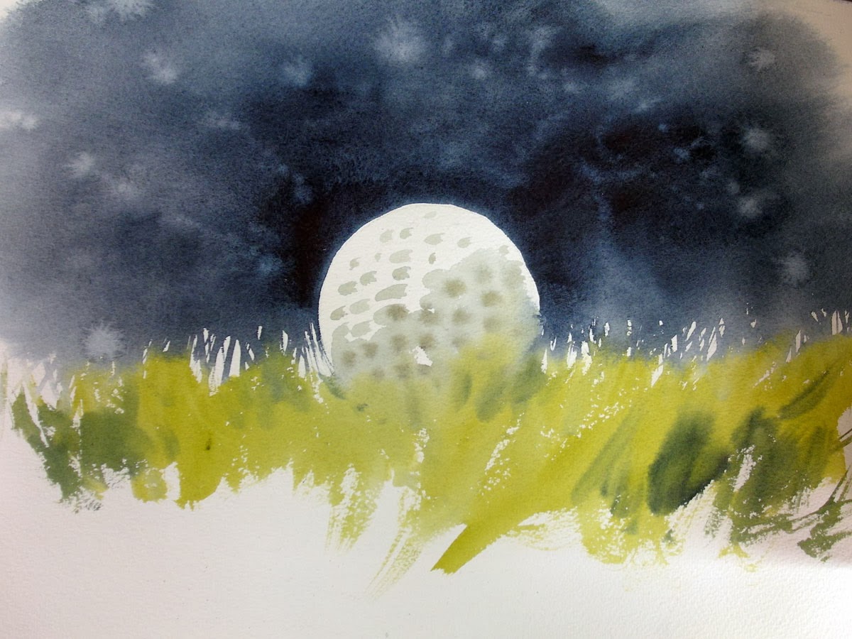 Golf Watercolor At Paintingvalley Explore Collection Of Golf