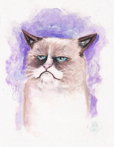 Grumpy Cat Watercolor At PaintingValley Explore Collection Of