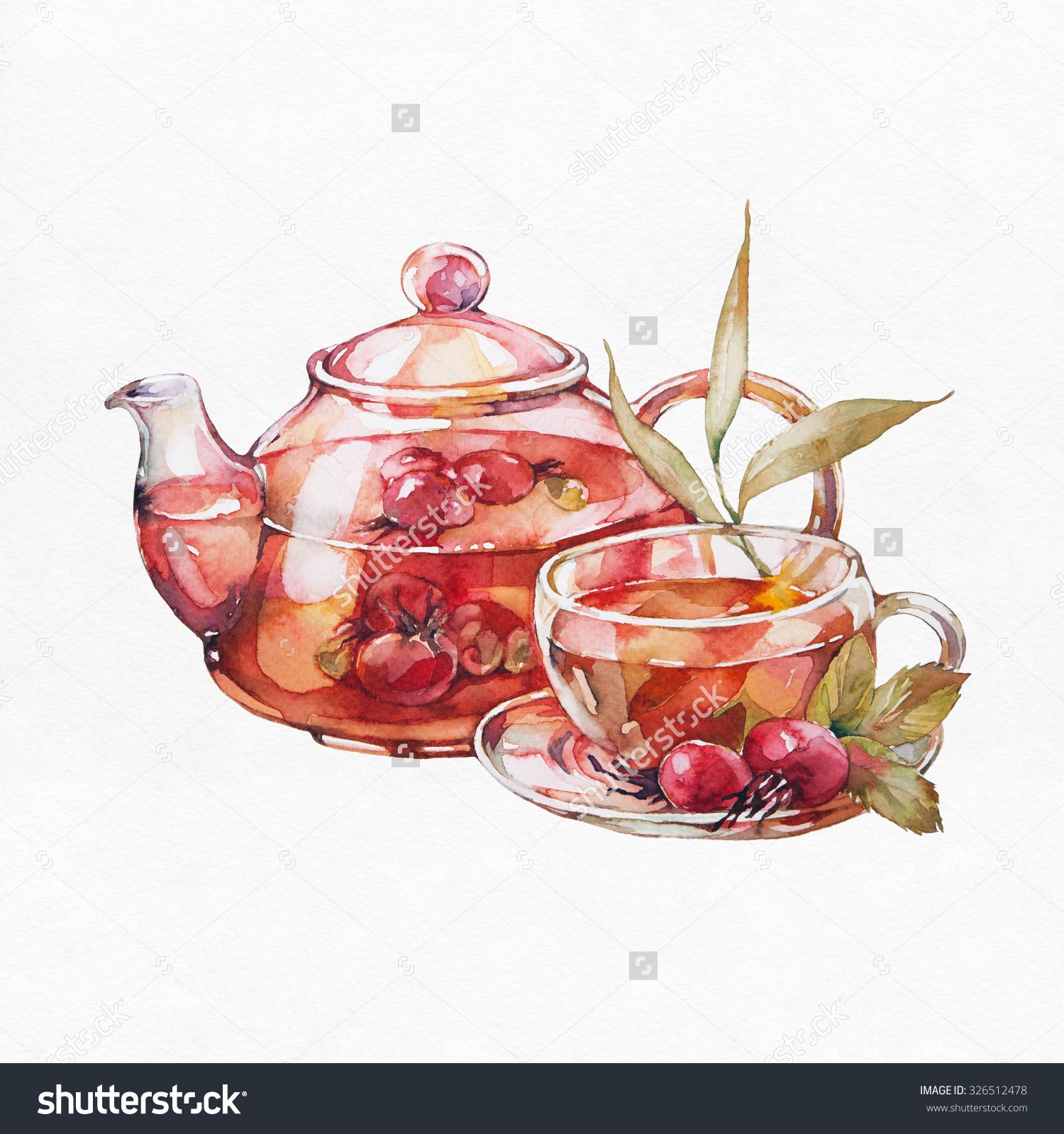 Teapot Watercolor At PaintingValley Explore Collection Of Teapot