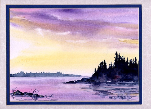 Watercolor Nature Scene At Paintingvalley Explore Collection Of