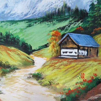 Watercolor Nature Scene At Paintingvalley Explore Collection Of