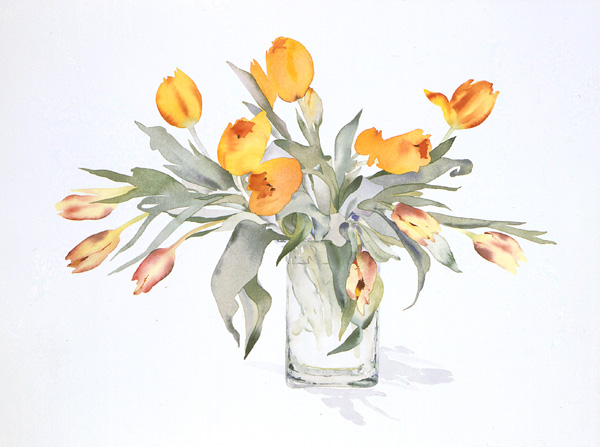 Watercolor Paintings Of Flowers In Vases At Paintingvalley