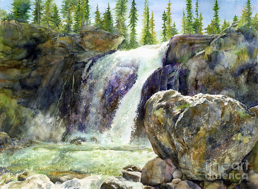 Watercolor Waterfall At Paintingvalley Explore Collection Of