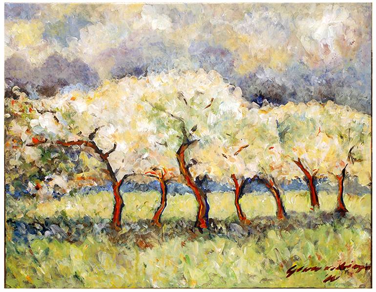 Apple Orchard Painting At Paintingvalley Explore Collection Of