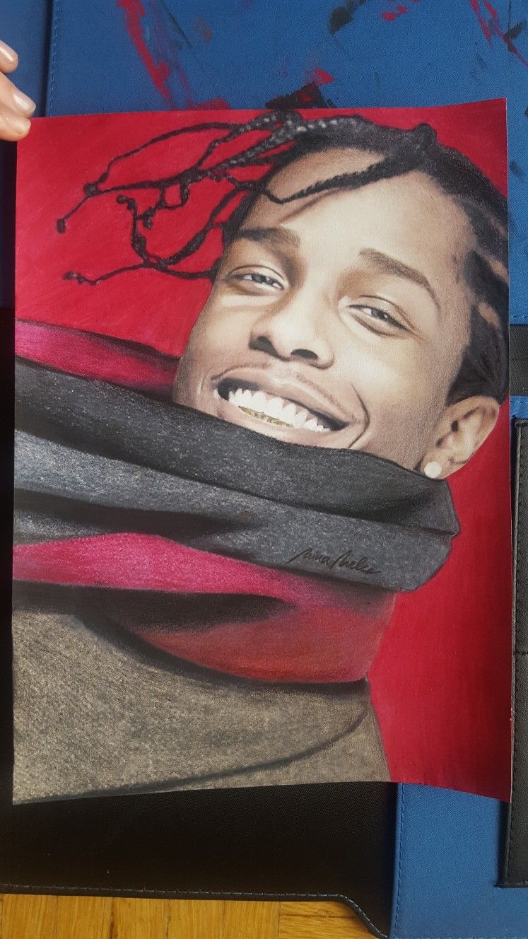 Asap Rocky Painting At Paintingvalley Explore Collection Of Asap