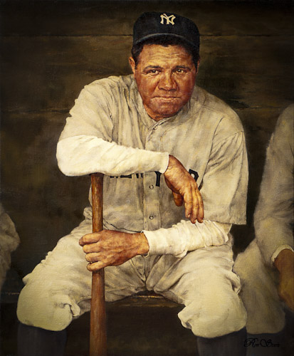 Babe Ruth Painting At Paintingvalley Explore Collection Of Babe