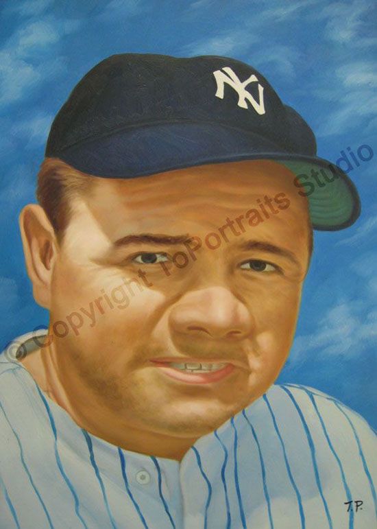 Babe Ruth Painting At PaintingValley Explore Collection Of Babe