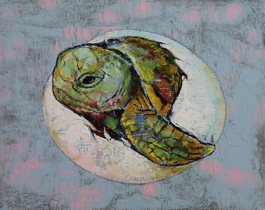 Baby Sea Turtle Painting At Paintingvalley Explore Collection Of