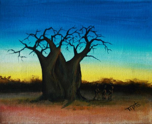 Baobab Tree Painting At Paintingvalley Explore Collection Of